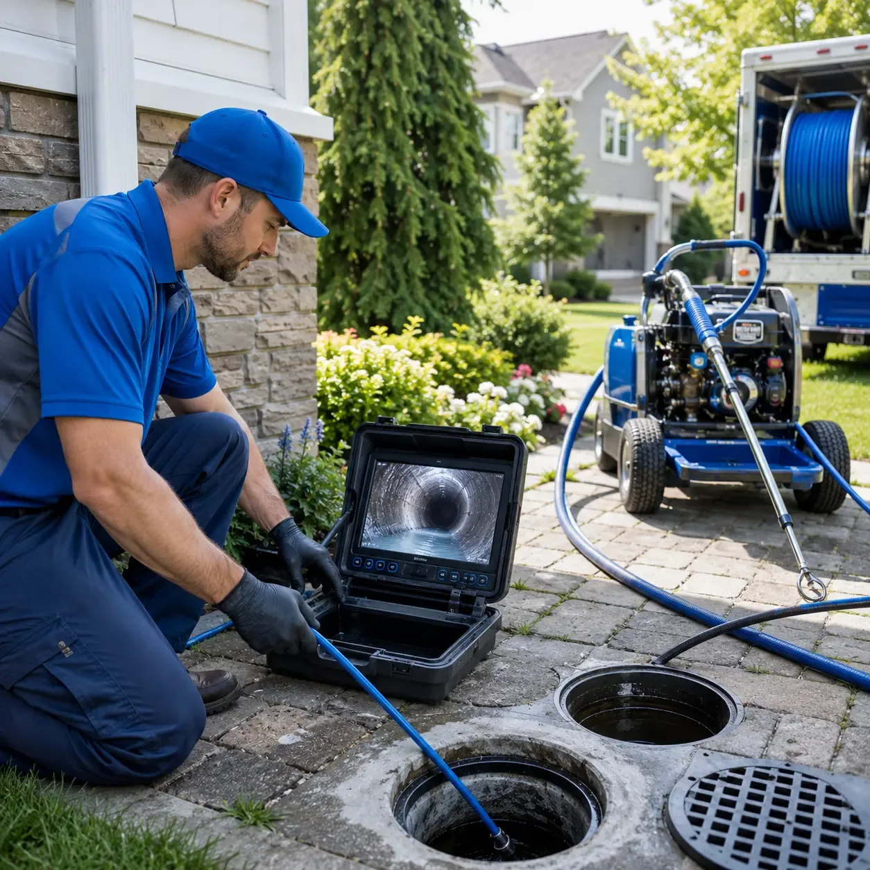 Outdoor drain cleaning professionals serving New Paris, OH